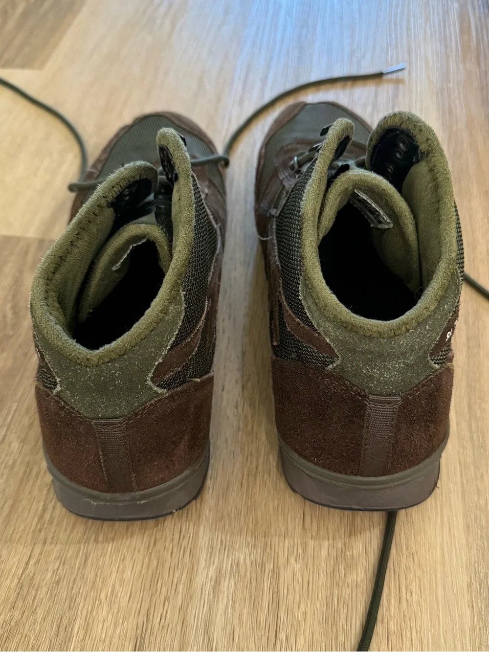 Hi-TEC Men's Olive and Brown High-Top Outdoor Boots